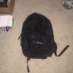 Black supreme backpack 40$